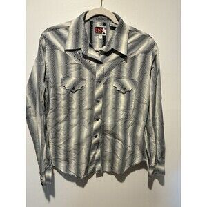 BROOKS & DUNN~B&D~Panhandle Slim Plaid Pearl Snap Western Shirt~Men's Size L